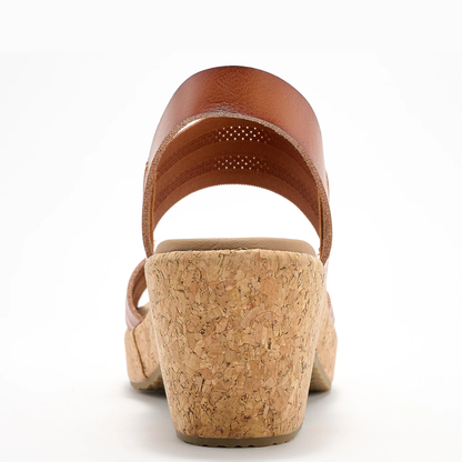 Brystol — Cork Wedge Sandals, the Heel That Supports You