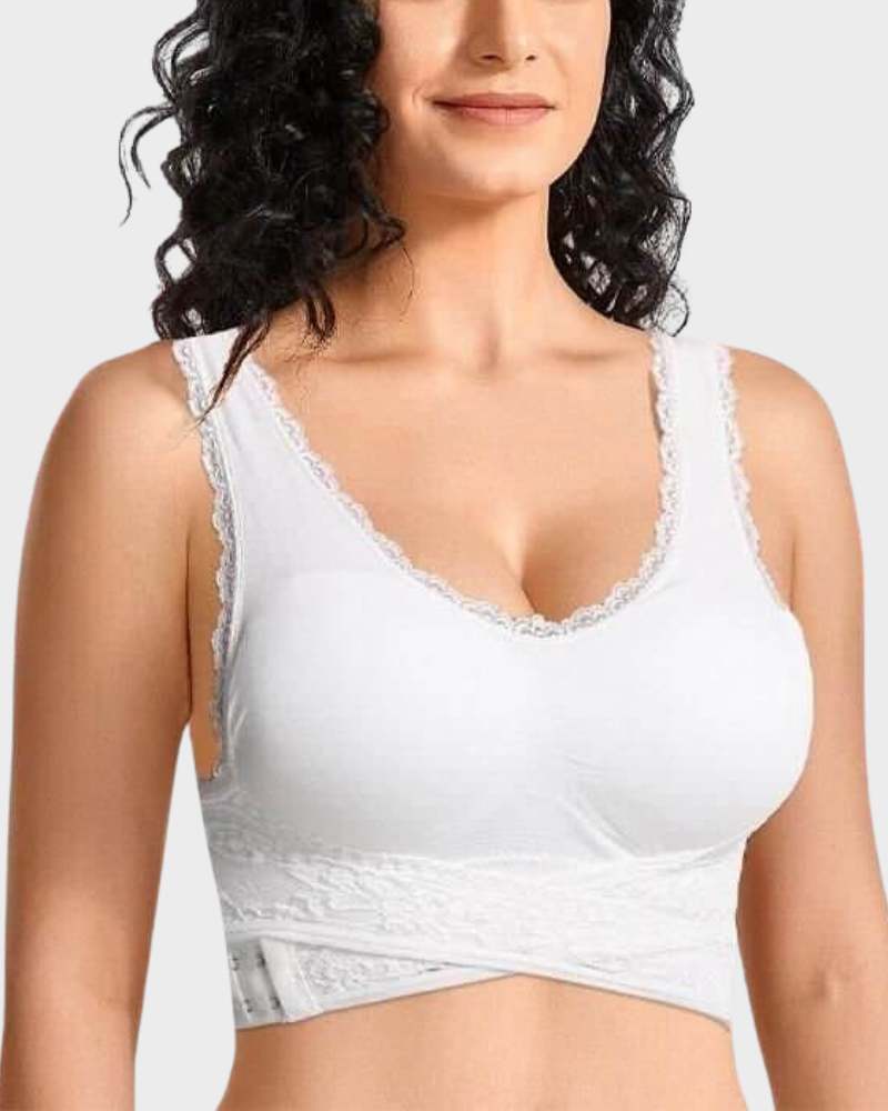Atmungsaktiver Push-up-Spitzen-Komfort-BH