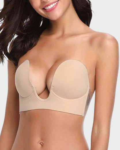 Plunge Push-Up Bandeau Bra
