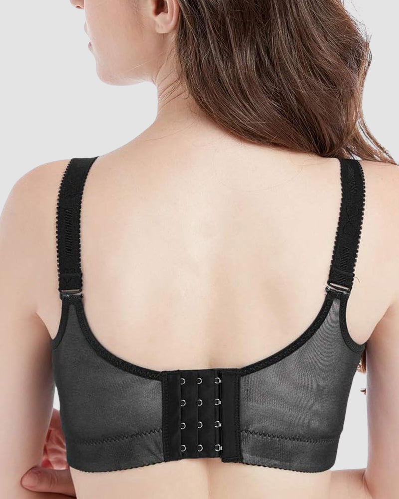 Lace Underwire Push-Up Bra with Padded Cups