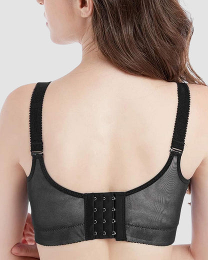 Lace Underwire Push-Up Bra with Padded Cups