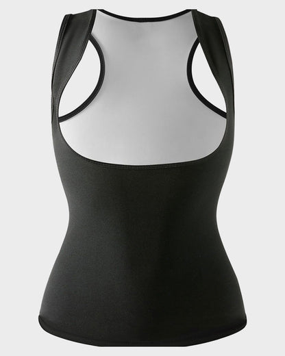 Polymer Sweat-Effect Shaping Sauna Tank Top