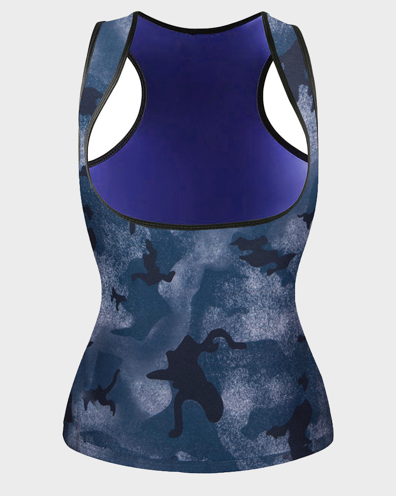 Polymer Sweat-Effect Shaping Sauna Tank Top
