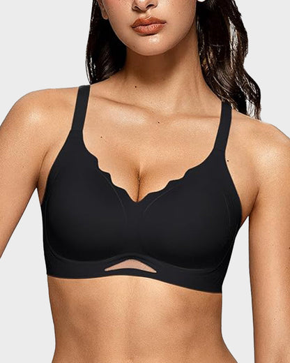 Seamless Wireless Soft-Comfort Mesh Bra