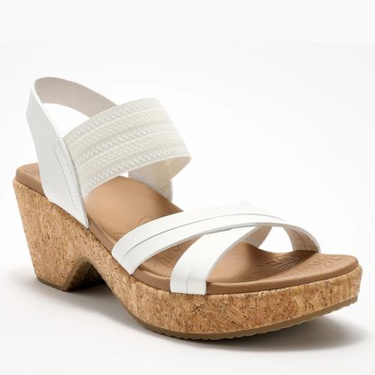 Brystol — Cork Wedge Sandals, the Heel That Supports You