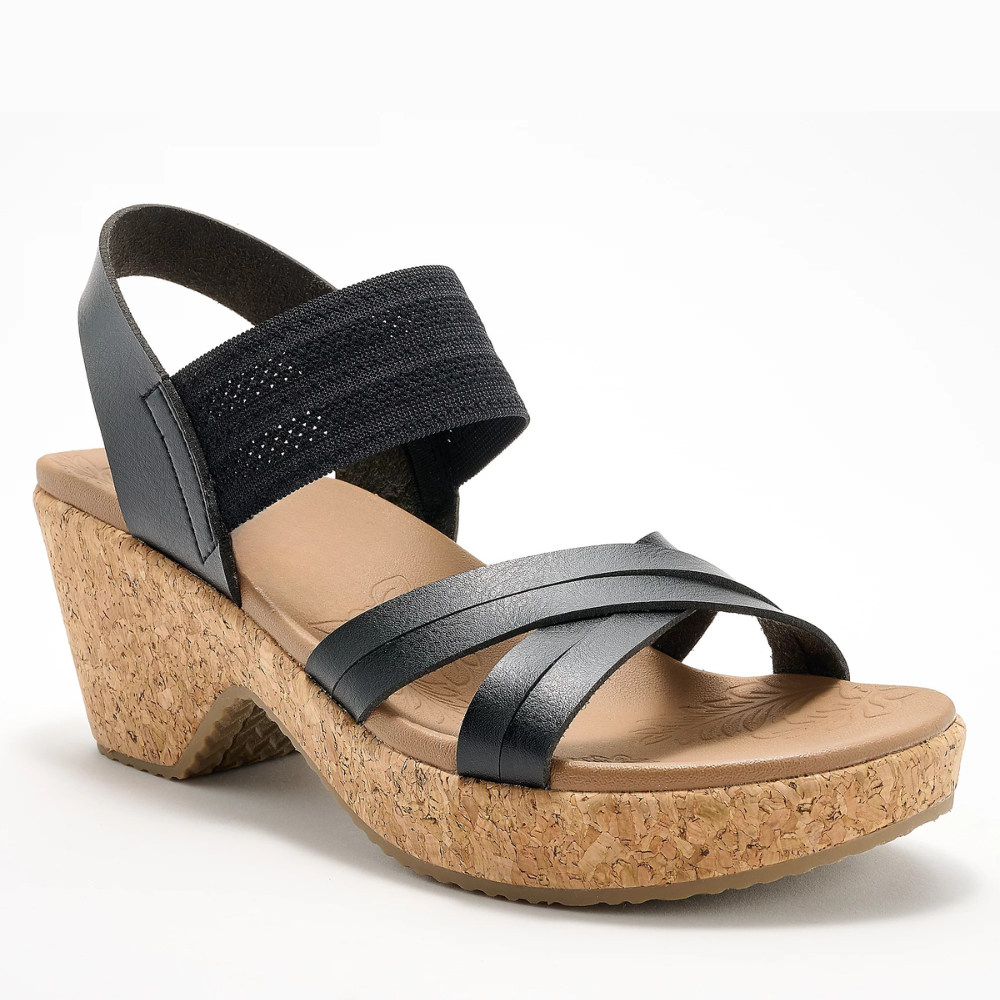 Brystol — Cork Wedge Sandals, the Heel That Supports You