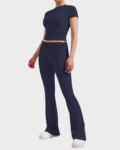 Ensemble Détente 2 Pièces : Haut & Pantalon Évasé
