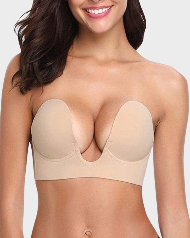 Plunge Push-Up Bandeau Bra