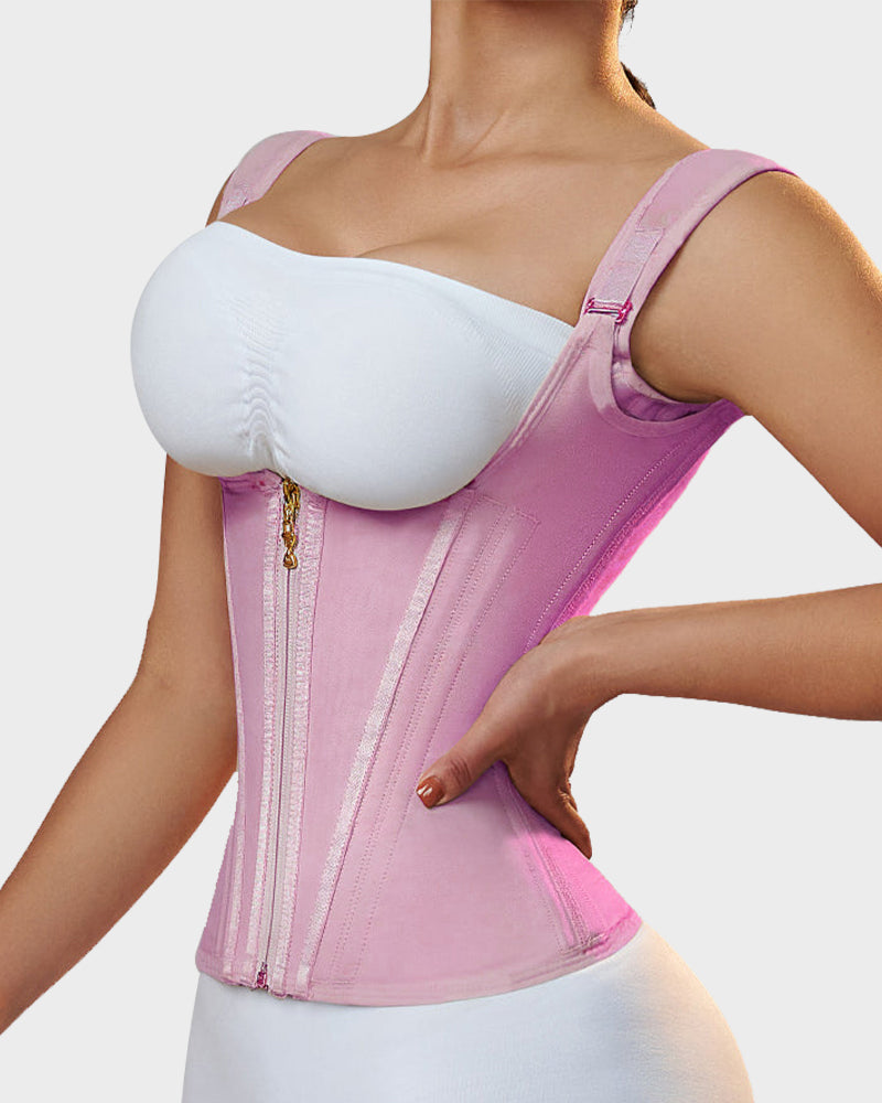 Double-Waistband Shaping Corset Vest