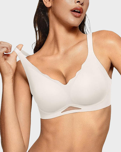 Seamless Wireless Soft-Comfort Mesh Bra