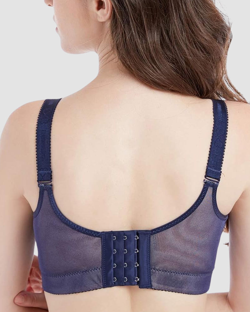 Lace Underwire Push-Up Bra with Padded Cups