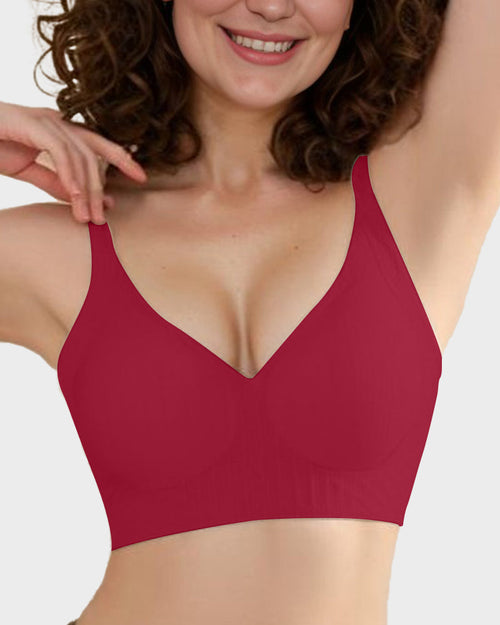 Luxe Anti-Sag V-Neck Wireless Bra