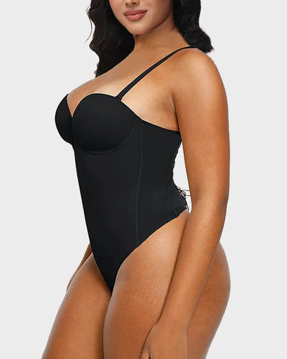Back Lace-Up Sculpting Bodysuit