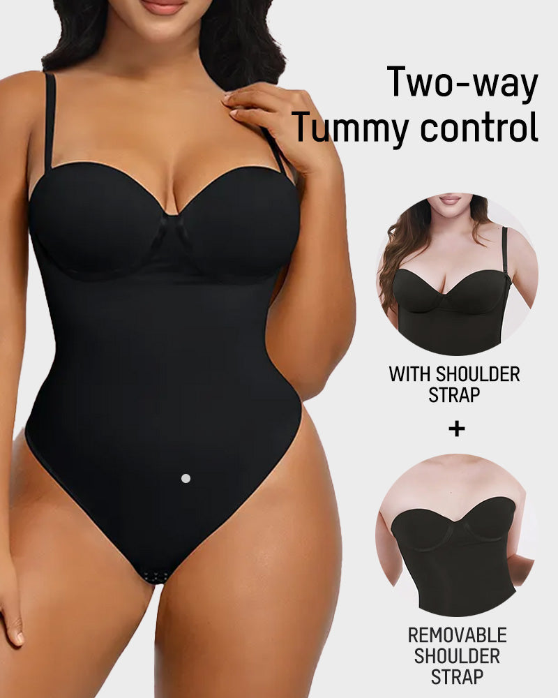 Back Lace-Up Sculpting Bodysuit