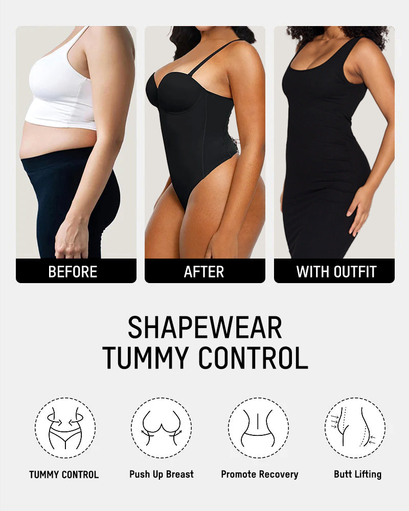 Back Lace-Up Sculpting Bodysuit