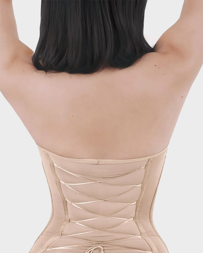 Back Lace-Up Sculpting Bodysuit