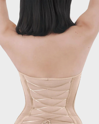 Back Lace-Up Sculpting Bodysuit