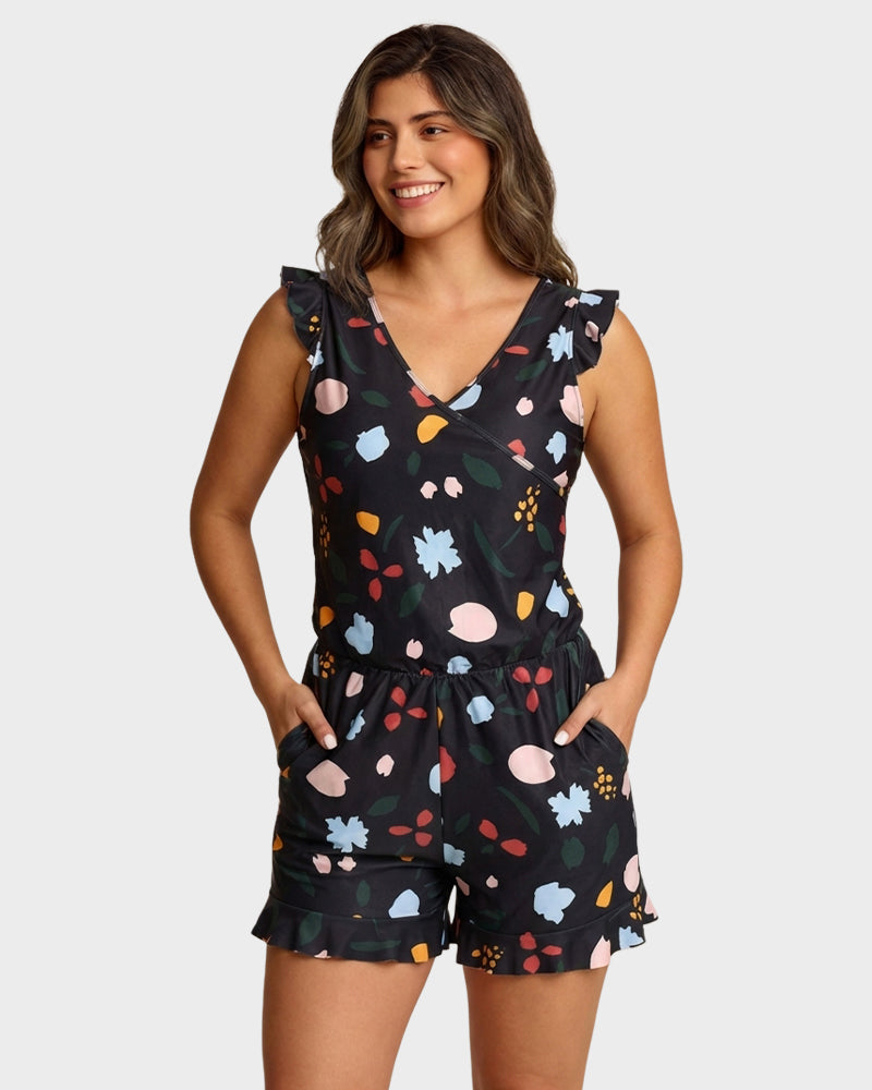 Combi-Short de Bain avec Soutien-Gorge Intégré