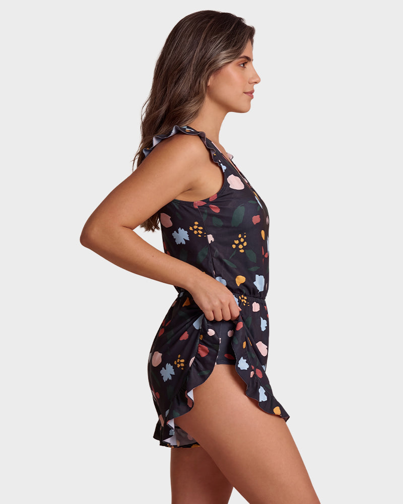 Combi-Short de Bain avec Soutien-Gorge Intégré