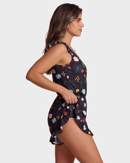 Combi-Short de Bain avec Soutien-Gorge Intégré