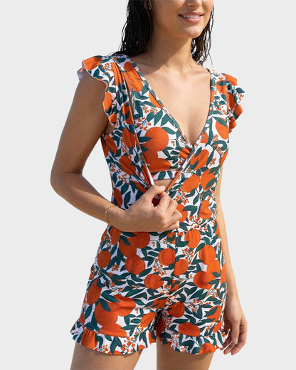 Combi-Short de Bain avec Soutien-Gorge Intégré