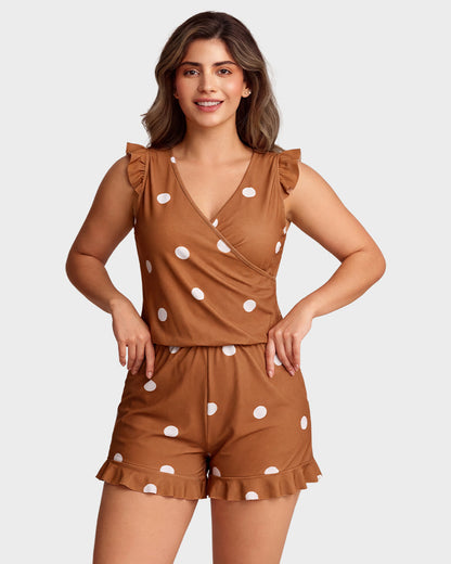 Combi-Short de Bain avec Soutien-Gorge Intégré