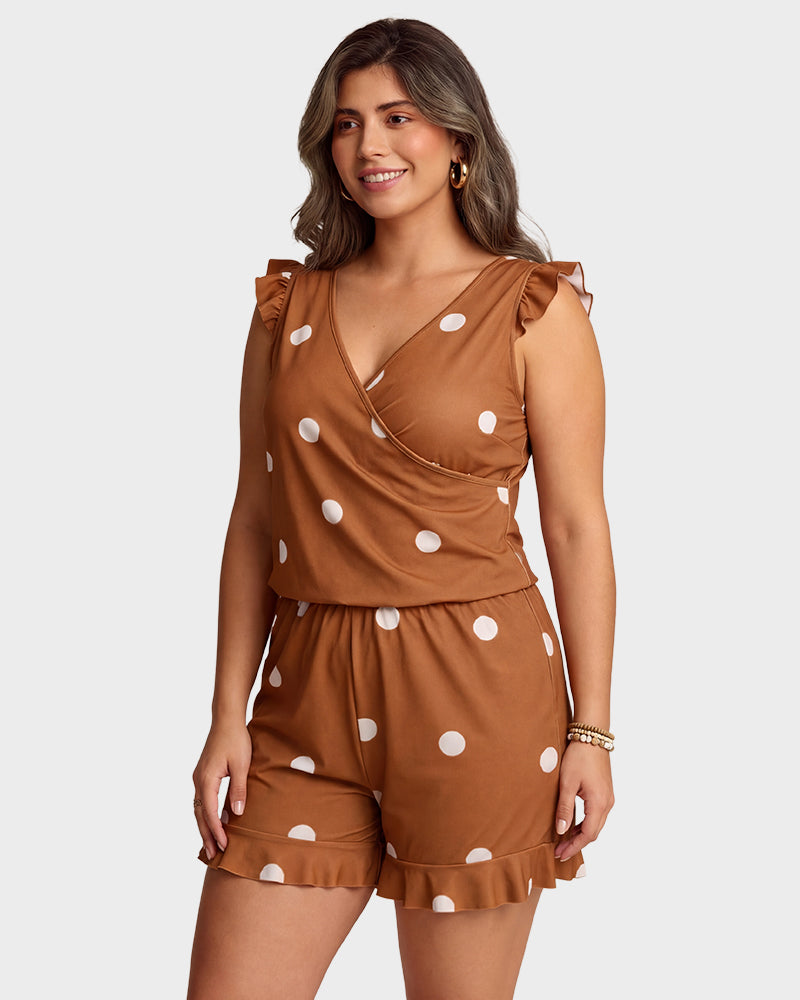 Combi-Short de Bain avec Soutien-Gorge Intégré
