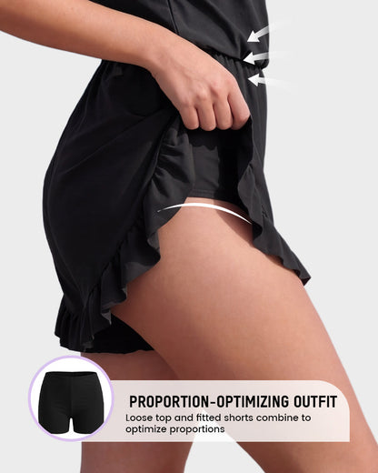 Combi-Short de Bain avec Soutien-Gorge Intégré