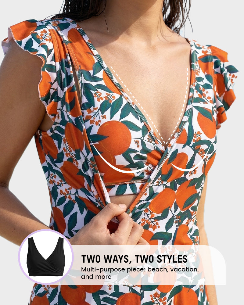 Combi-Short de Bain avec Soutien-Gorge Intégré