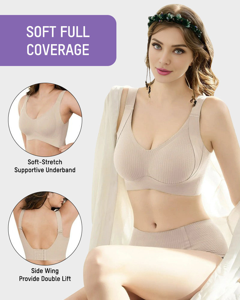 Comfort Full-Coverage Wireless Lightly Lined Bra