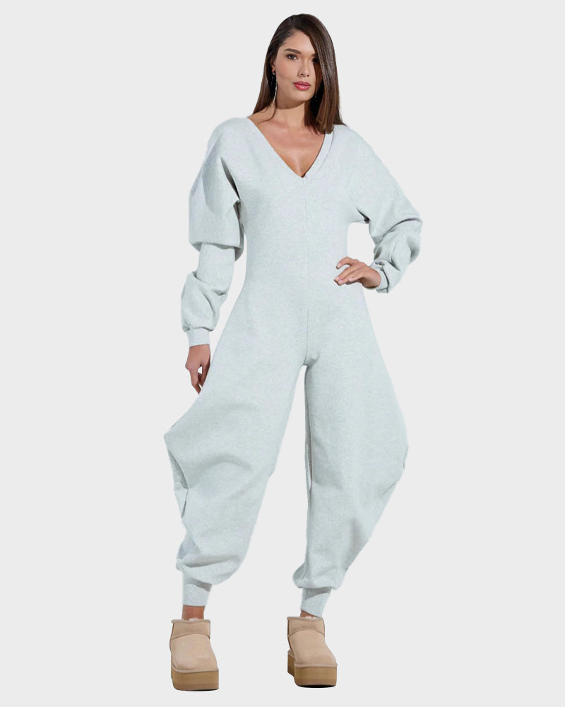 Combinaison Sweat Col V Profond