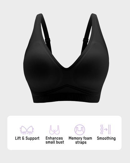 Bralette ohne Bügel aus Samt mit V-Ausschnitt