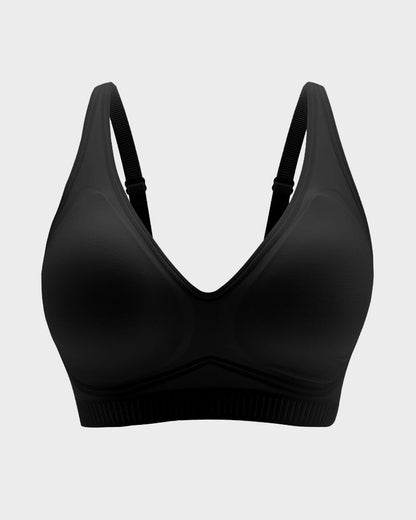 Bralette ohne Bügel aus Samt mit V-Ausschnitt
