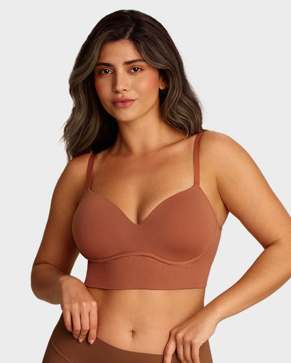 Bralette Lift Col V Profond Sans Armatures