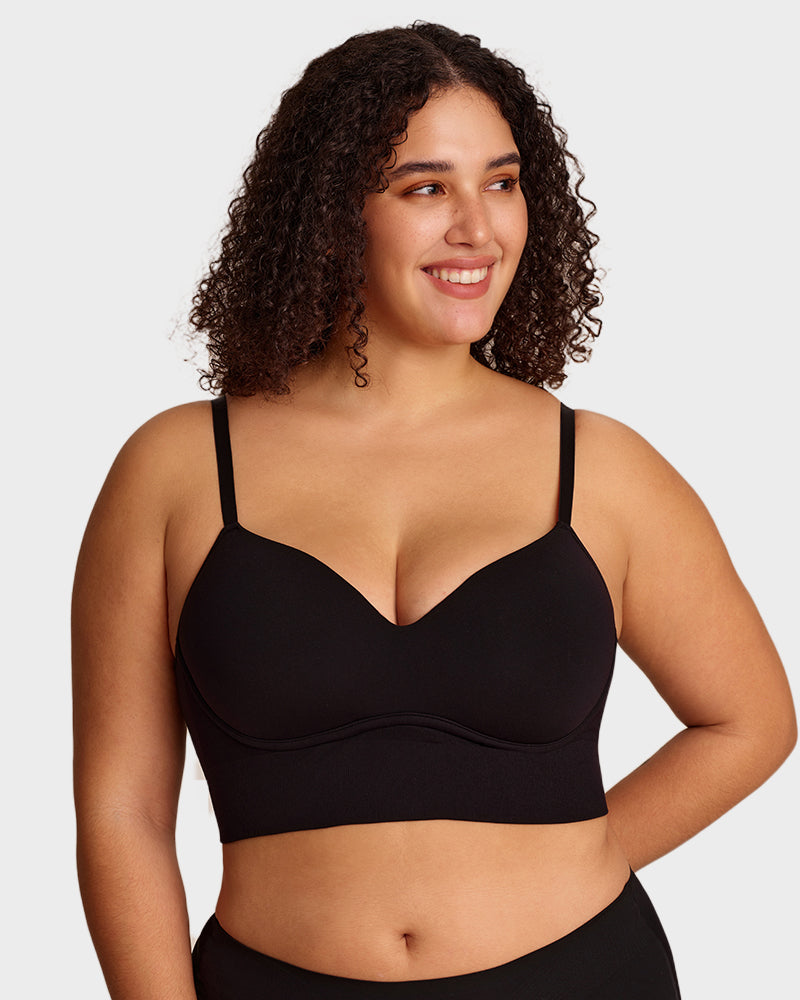 Bralette Lift Col V Profond Sans Armatures