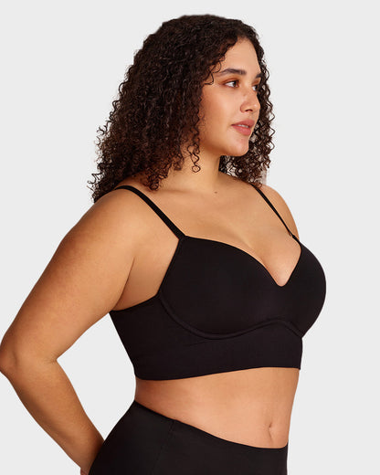 Bralette Lift Col V Profond Sans Armatures