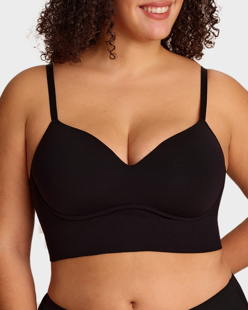 Bralette Lift Col V Profond Sans Armatures