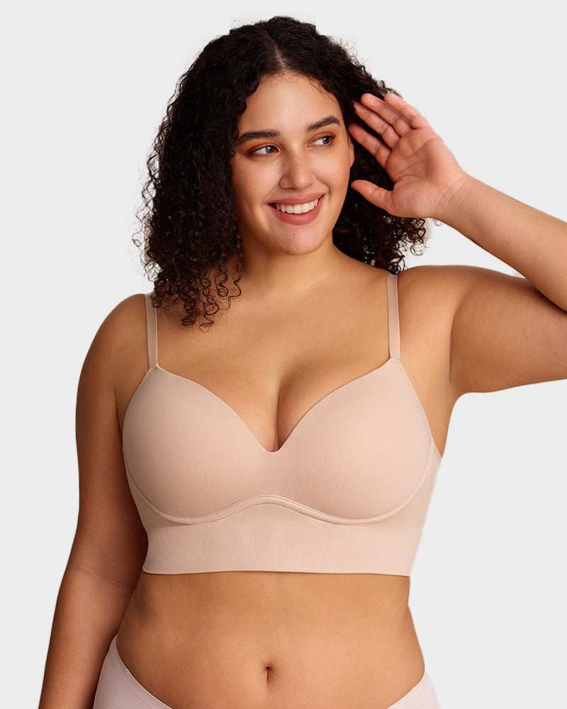 Bralette Lift Col V Profond Sans Armatures