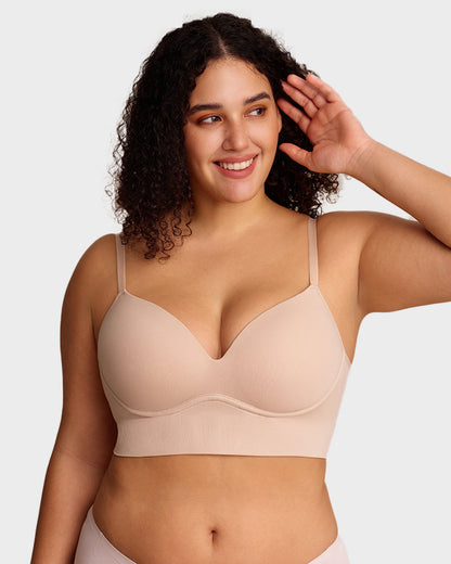 Bralette Lift Col V Profond Sans Armatures