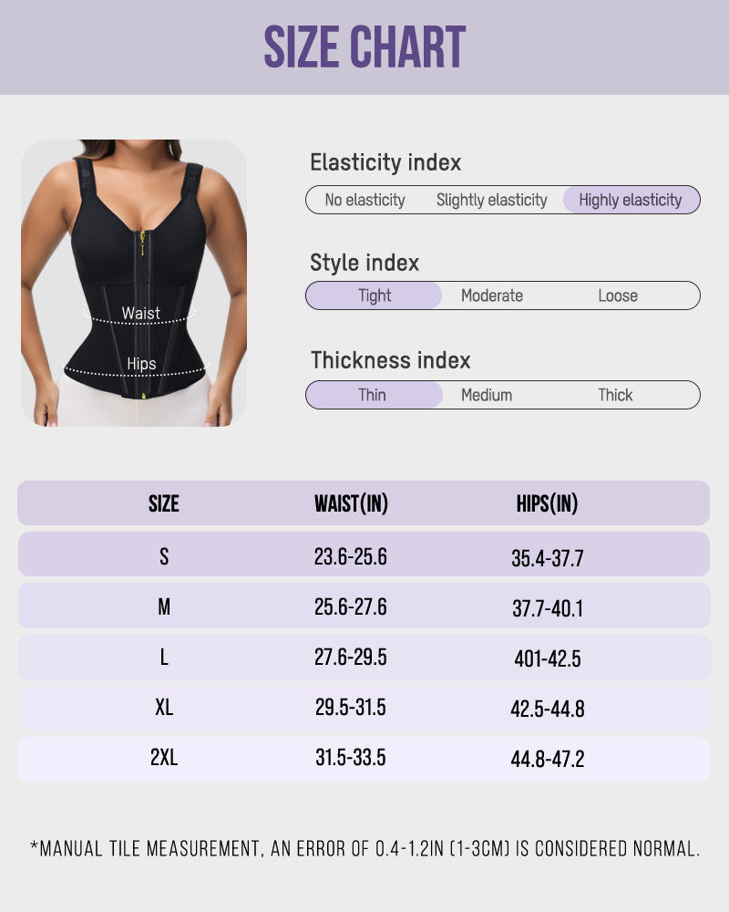 Doppelschichtiger figurformender Bodysuit mit Bauchkontrolle und BH
