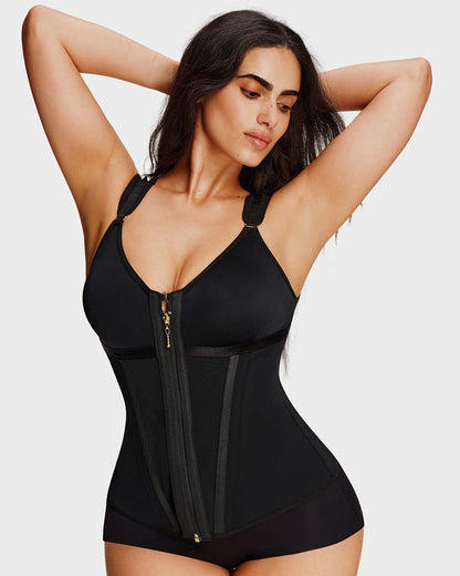 Doppelschichtiger figurformender Bodysuit mit Bauchkontrolle und BH