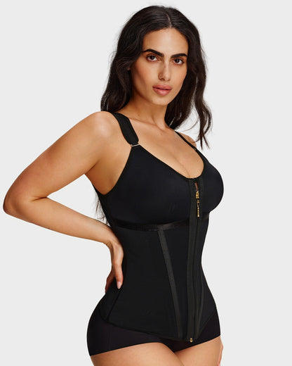 Doppelschichtiger figurformender Bodysuit mit Bauchkontrolle und BH