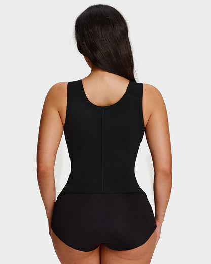 Doppelschichtiger figurformender Bodysuit mit Bauchkontrolle und BH