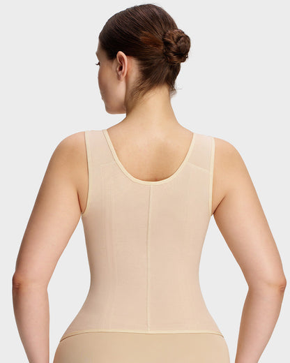Doppelschichtiger figurformender Bodysuit mit Bauchkontrolle und BH