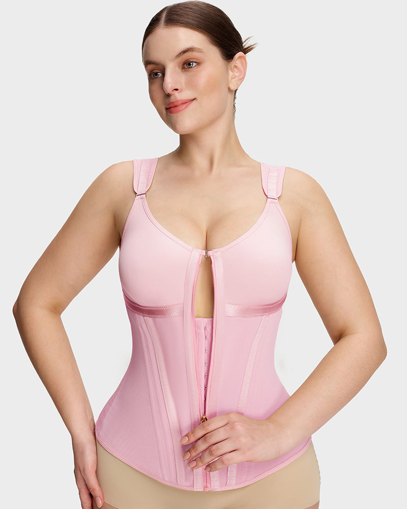 Doppelschichtiger figurformender Bodysuit mit Bauchkontrolle und BH