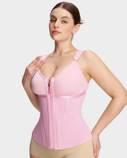 Doppelschichtiger figurformender Bodysuit mit Bauchkontrolle und BH