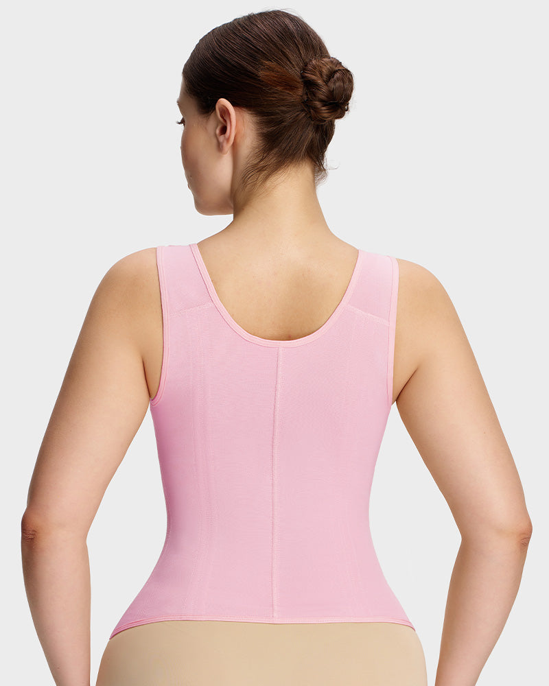 Doppelschichtiger figurformender Bodysuit mit Bauchkontrolle und BH
