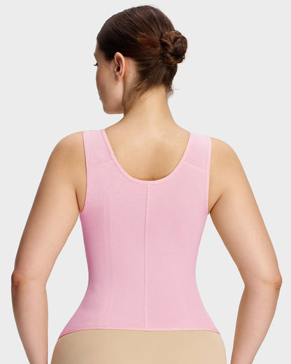 Doppelschichtiger figurformender Bodysuit mit Bauchkontrolle und BH