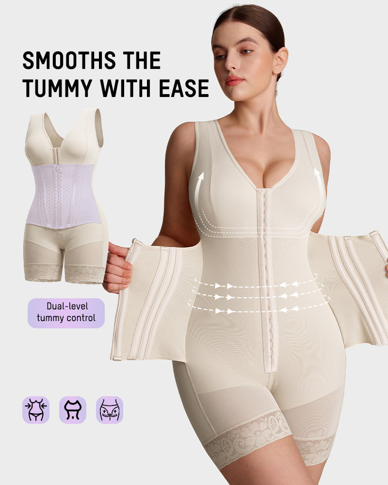 Colombian Double Tummy-Control Shaper — Full-Body Shapewear