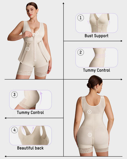 Colombian Double Tummy-Control Shaper — Full-Body Shapewear